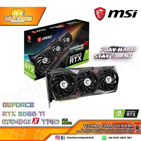 Msi Nvidia Geforce Rtx 3060 Ti Gaming X Trio 8gb Gddr6