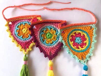 Elealinda Design Neue Anleitung Boho Wimpelgirlande Boho Bunting