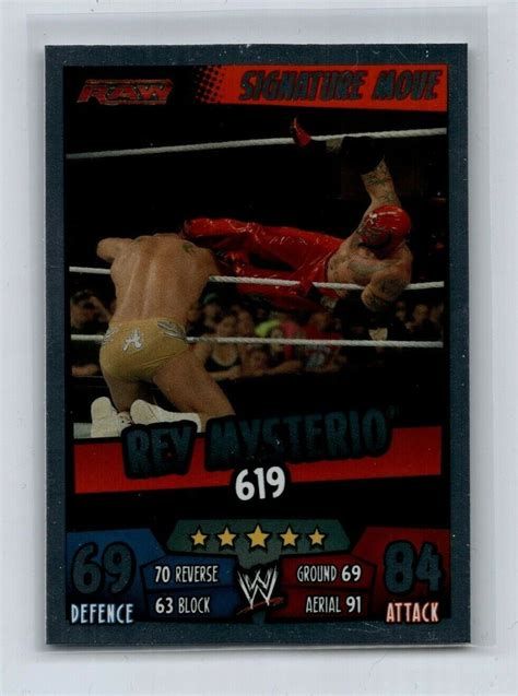 2011 Topps WWE Slam Attax RUMBLE Rey Mysterio Foil EBay