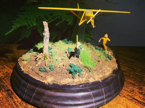 Tintin Diorama Tribute To Herg Hatchet Figurine Moulinsart Etsy