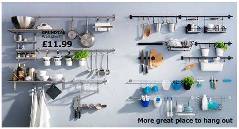 Ikea Grundtal series | Kitchen wall storage, Ikea kitchen catalogue ...