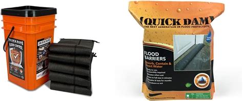 Quick Dam Grab Go Flood Kit Includes 5 10ft Flood Barriers In Bucket