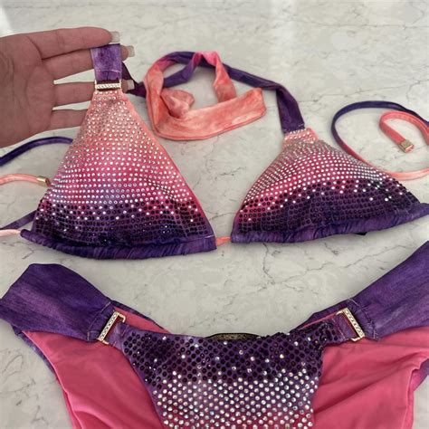 Pink Orange And Purple Bikini With Purple And Depop