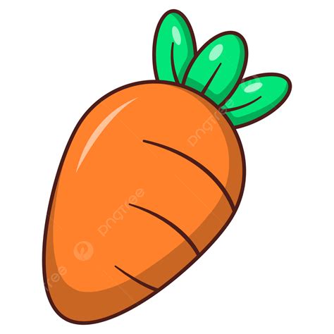 Cartoon Carrot Clipart Transparent Background Carrot Vector Cartoon