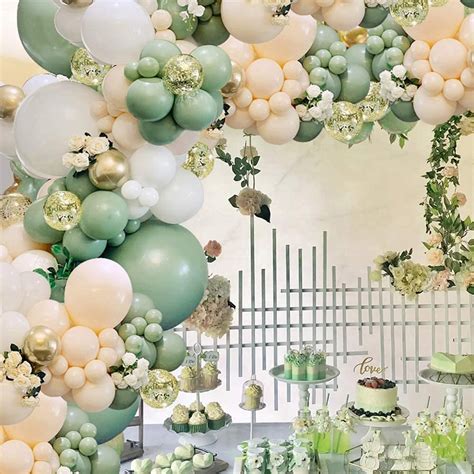 Buy Sage Green Balloon Garland Arch Kit Pcs Avocado Green Balloon