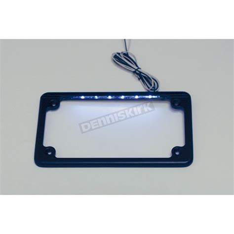 Custom Dynamics Black Led License Plate Frame Lpf Hrz B Lp Harley