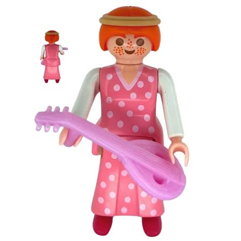 FIGURINE PLAYMOBIL FEMME Avec Robe Et Instrument EUR 6 49 PicClick FR