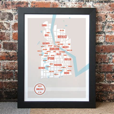 Minneapolis Neighborhoods Map - These Are Things - Touch of Modern