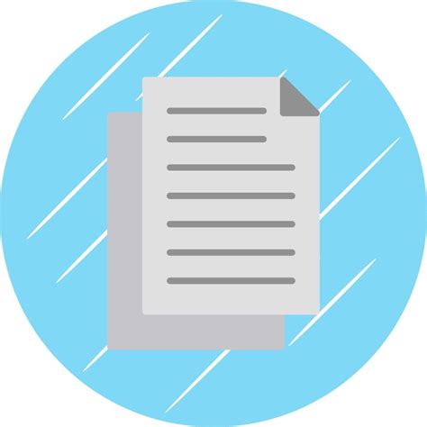 Document Flat Circle Icon Design Vector Art At Vecteezy