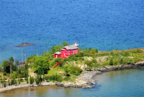 Marquette Harbor Lighthouse in Marquette, MI, United States ...