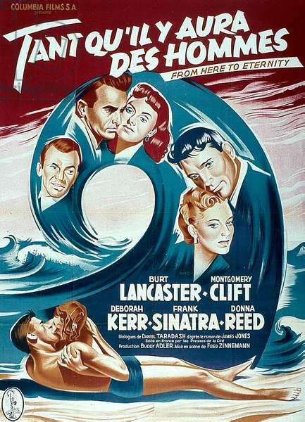 Affiche Du Film FROM HERE TO ETERNITY De FREDZINNEMANN Avec Burt