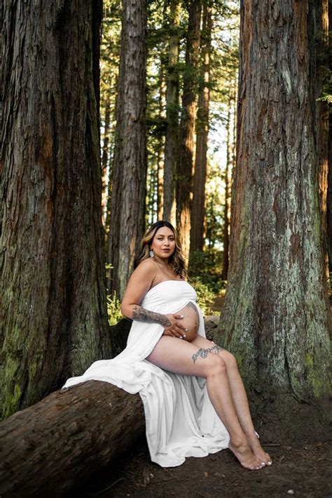 Maternity Photoshoot In The Woods In 2024 Pregnancy Photoshoot