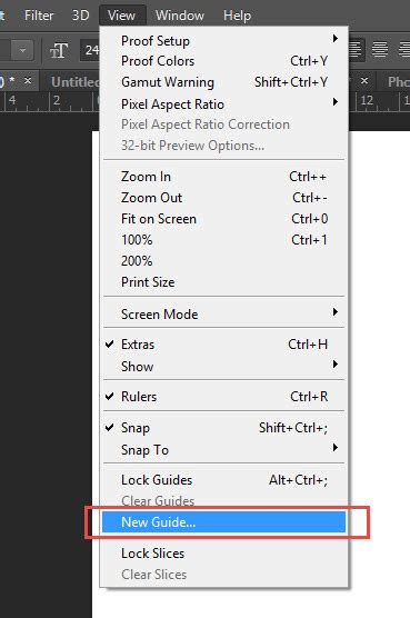 Cara Memunculkan Guides Pada Adobe Photoshop