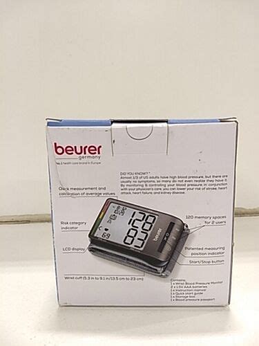 Beurer Bc Wrist Blood Pressure Monitor Ebay