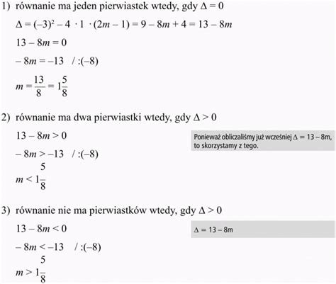 R Wnania I Nier Wno Ci Kwadratowe Z Parametrem