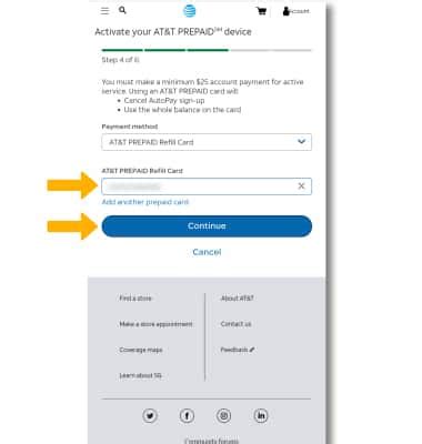 Activate AT T Prepaid Account AT T Wireless Customer Support