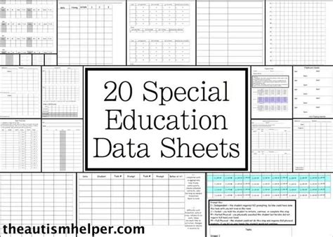 Special Education Free Printable Data Collection Sheets