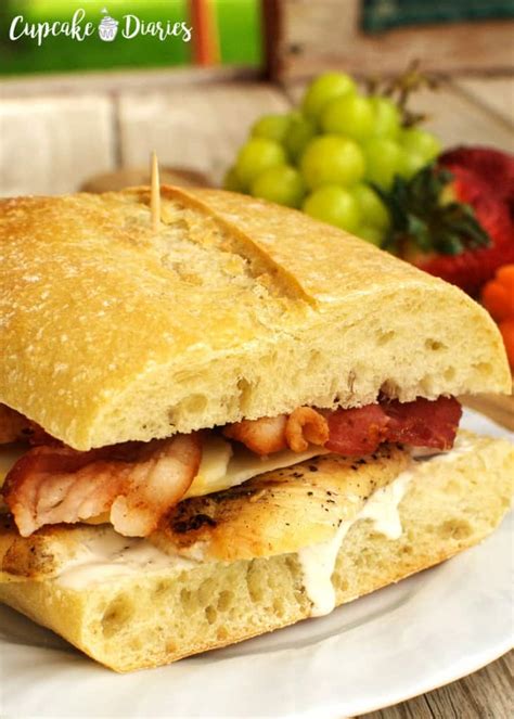 Chicken Bacon Ranch Sandwiches