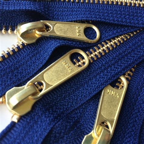 Metal Zippers Brass Teeth Inch Heavy Duty Ykk Zippers With Etsy