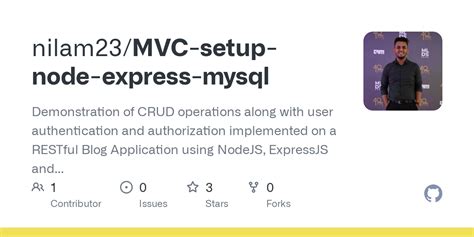 Github Nilam23mvc Setup Node Express Mysql Demonstration Of Crud Operations Along With User