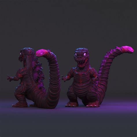 Fichier STL shin godzilla chibi Plan à imprimer en 3D à téléchargerCults