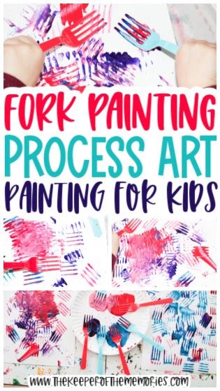 Fork Painting For Kids The Keeper Of The Memories