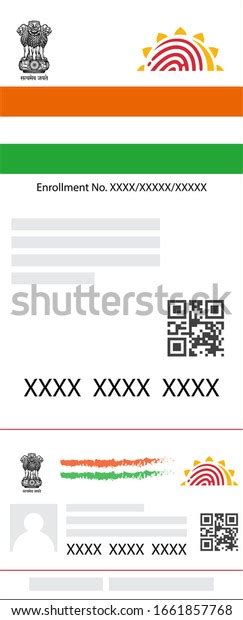 Digital Aadhar Card Over 8 Royalty Free Licensable Stock Illustrations