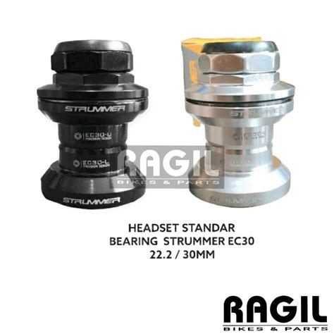 Jual Headset Sepeda Strummer Bearing Ec Standar Kom Fork Chrome