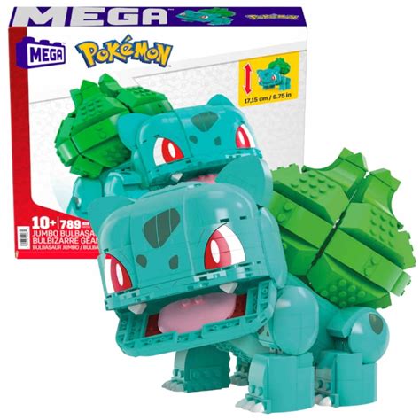 Mega construx klocki konstrukcyjne pokemon duŻy bulbasaur 789 elementÓw