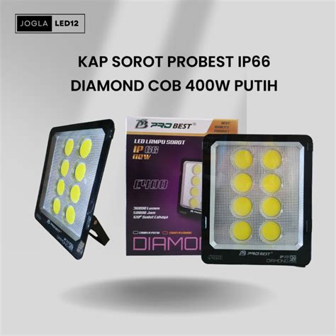 Jual Lampu Led Sorot Cob Flood Light Ip V Diamond W Cahaya