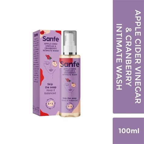 Sanfe Intimate Wash - Apple Cider Vinegar with Cranberry (100 ml)