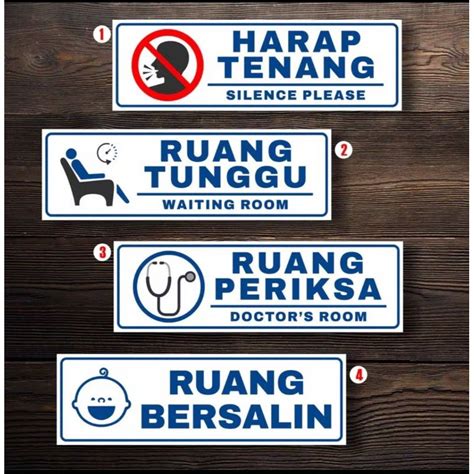 Jual Stiker Harap Tenang Ruang Tunggu Uk X Cm Perhatian Rambu K