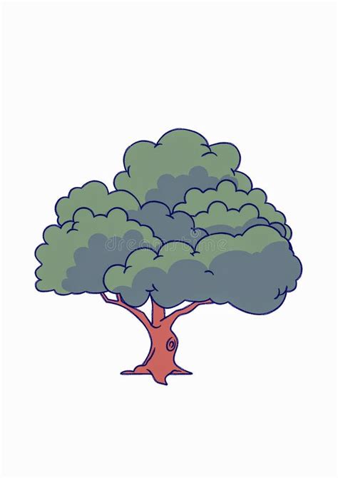 Shady Tree, Vector Illustration, Clip Art Stock Illustration ...