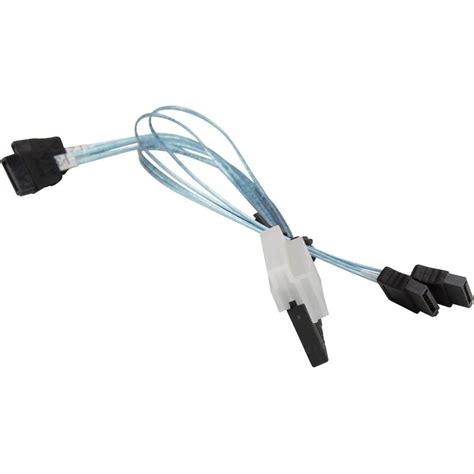 Supermicro CBL-SAST-0813 Cable SLIMLINE SAS x8 (LA) to SATA x4, 16/26CM ...