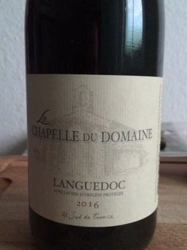 2019 Chapelle Du Domaine Languedoc Vivino US