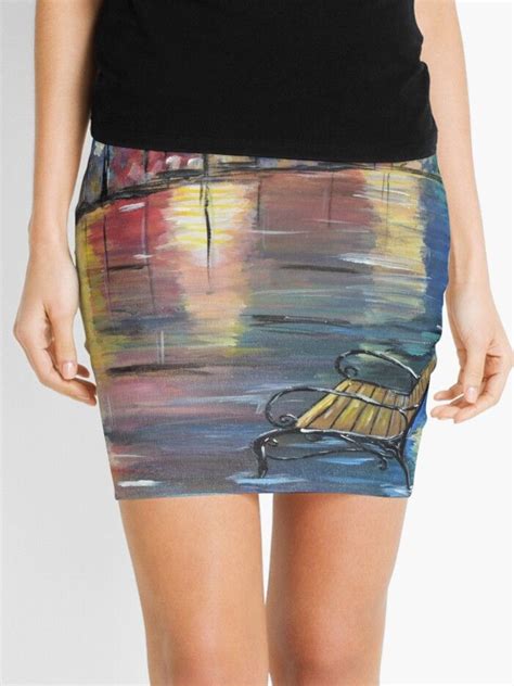 Park Bench Mini Skirt By Kerrysandhu Mini Skirts Skirt Design Skirts