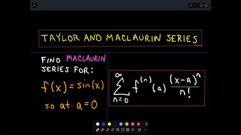 Taylor Maclaurin Series For Sin X Youtube