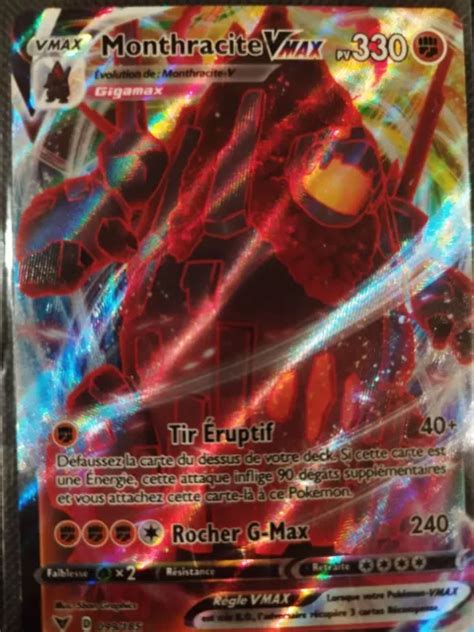 Carte Pokemon Monthracite Vmax Eb Voltage Clatant Neuve Fr