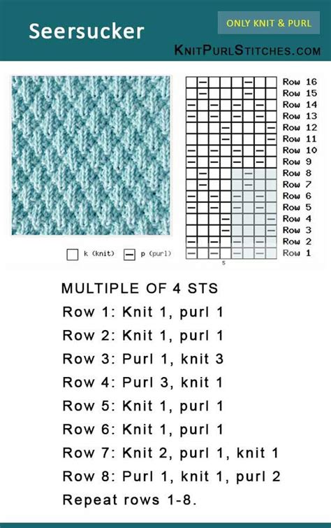 How To Knit The Seersucker Stitch Pattern Includes Written