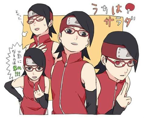 Naruto The Boruto Series Fan Art Sarada Uchiha Personajes De Naruto