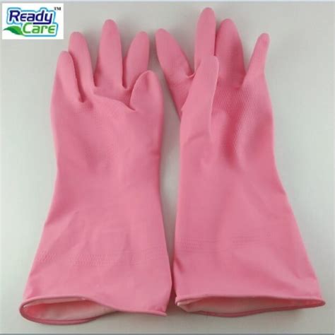 Readycare Flocklined Latex Pink Gloves 1 Pair Pink S Pgmall