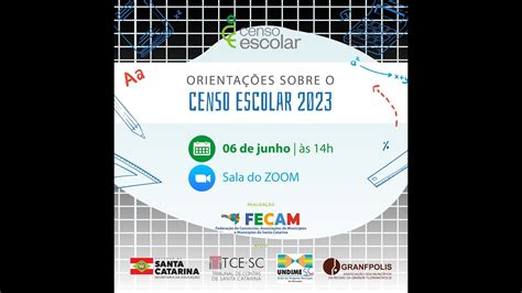 Orientações sobre o Censo Escolar de 2023 YouTube