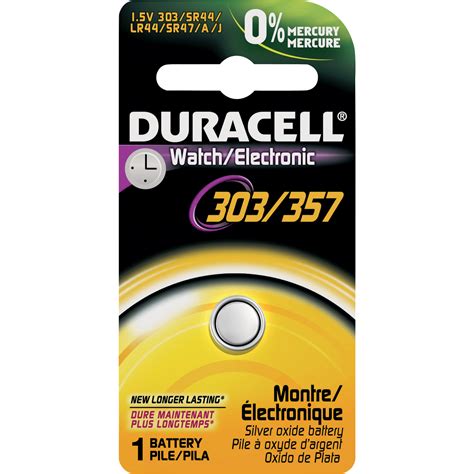 Duracell 1 5V Silver Oxide 303 357 Watch Electronic Battery Single