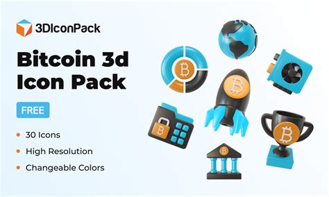 FREE Bitcoin 3d Icon Pack 3DIconPack Figma