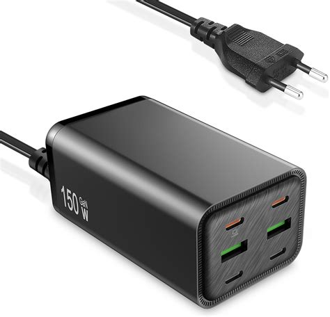 Usb C Ladegerät150w Usb C Netzteil6 Port Usb Ladegerät Mehrfach Schnellladegerätgan Charger