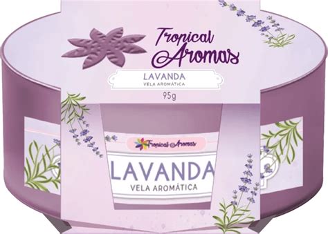 Vela Arom Tica Tropical Aromas Lavanda Beleza Na Web