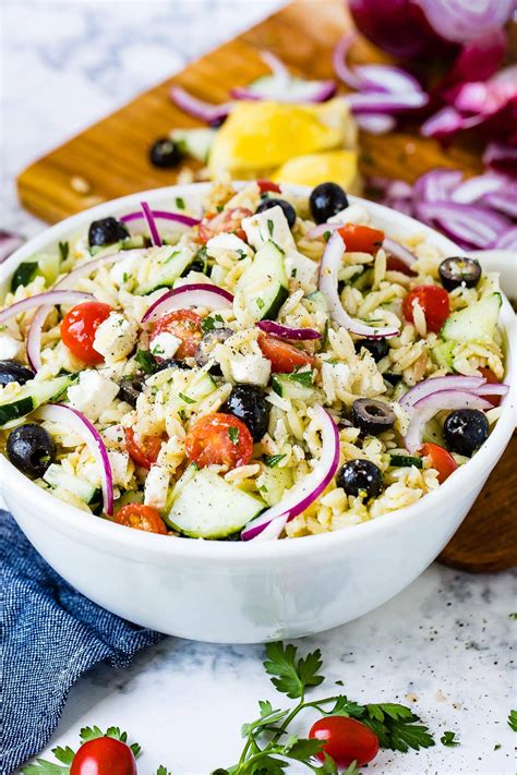 Greek Orzo Pasta Salad Oh Sweet Basil