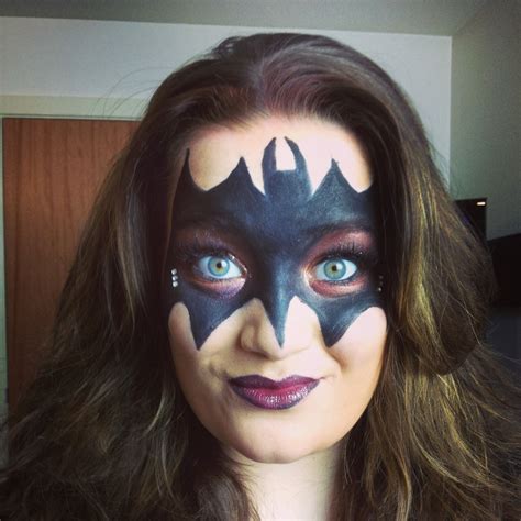 Glittery Bat Carnival Face Paint Halloween Face Makeup Halloween Face