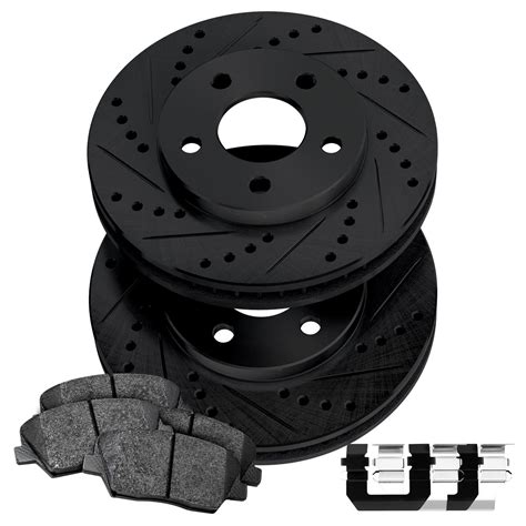 店舗 PowerSport Front Rear Brakes and Rotors Kit Brake Pads Ceramic fits