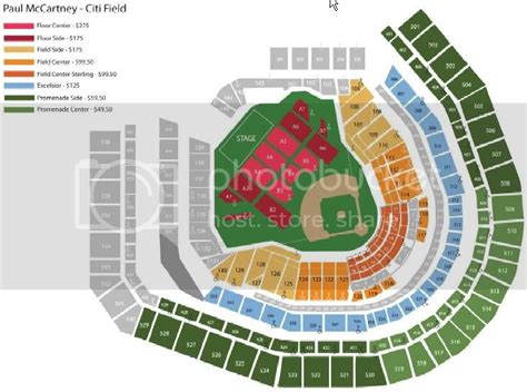 Citi Field Seating Chart Labb By Ag